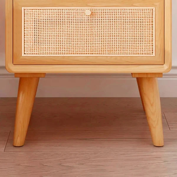 Katilo Nightstand Rattan and natural wood