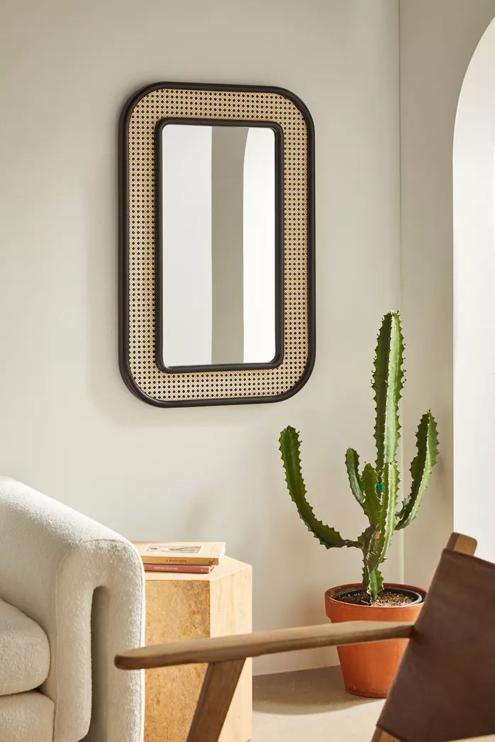 Mabelle Rattan Mirror