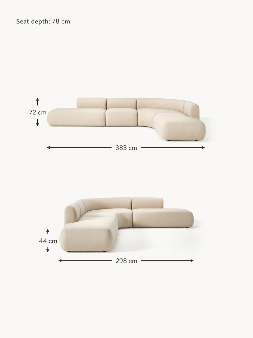 Sofia 4 seater modular corner sofa