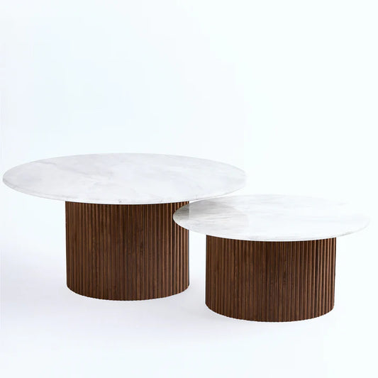 Landing Marble Coffee Table Set - 2P