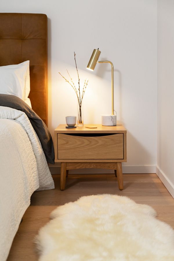 Leonor Modern Brown Nightstand