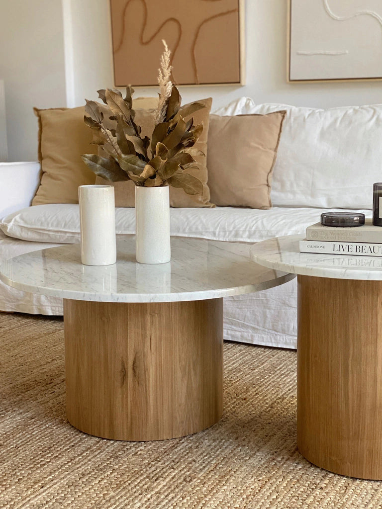 MARBLE DUO coffee table Set - 2P