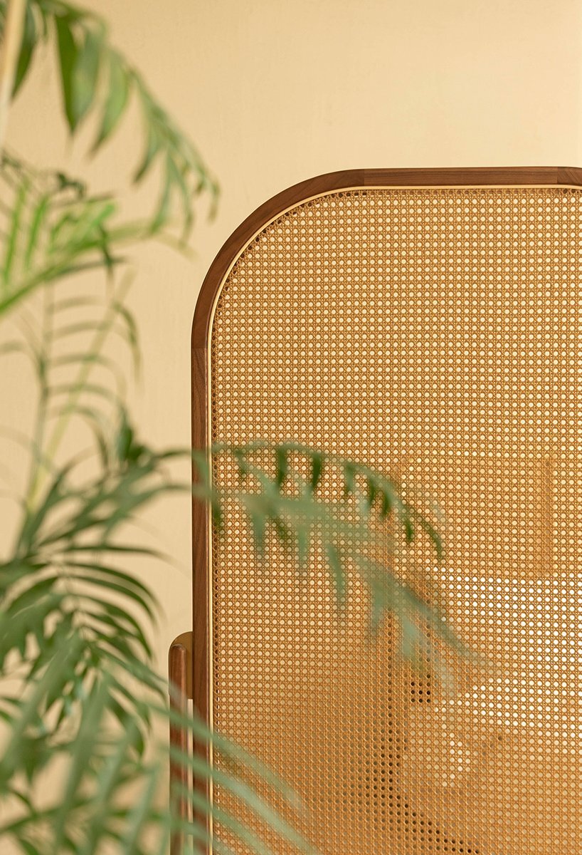 Single Rattan Partition