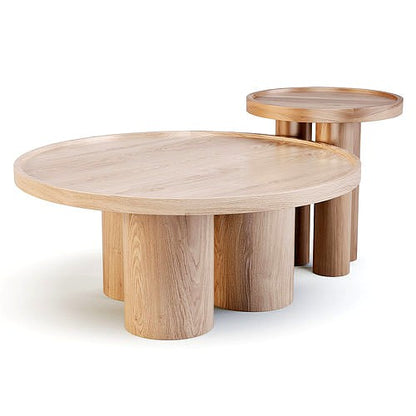 Delta Round Coffee Table Set - 2P