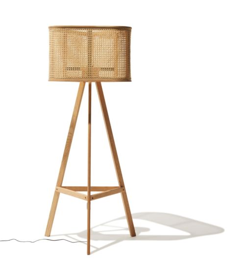 RATTAN FLOOR LAMP