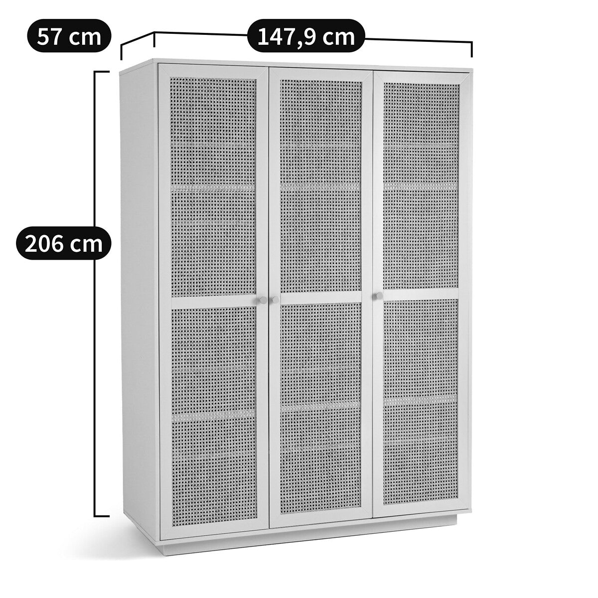 Paola Triple Wardrobe