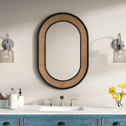 Wicker Decorative Wall Mirror
