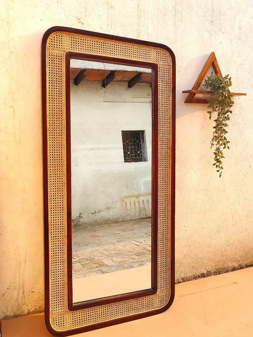 Bamboo Wall Mirror