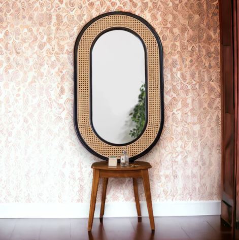 Wicker Decorative Wall Mirror
