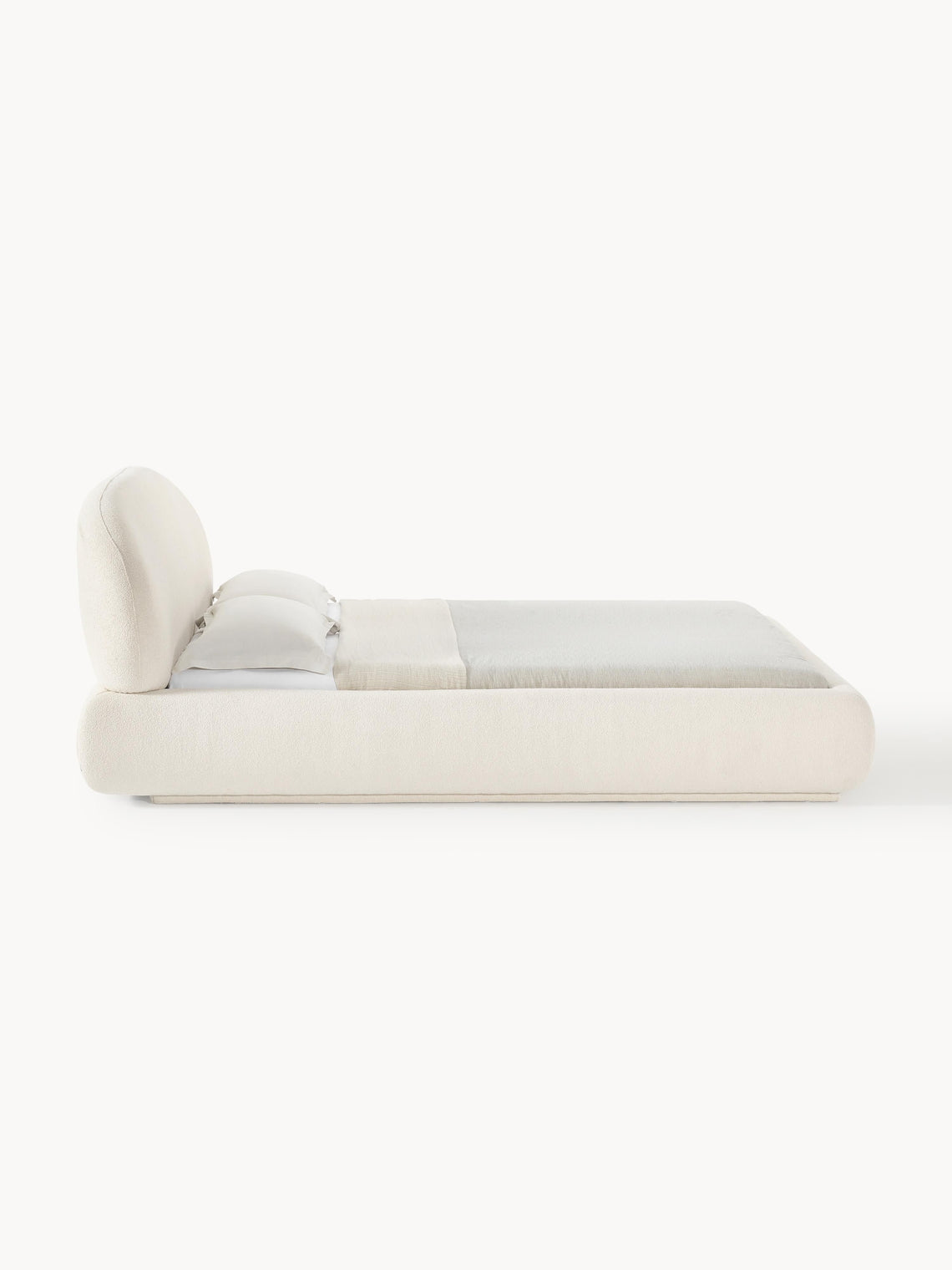 Alba rounded quilted terry bed