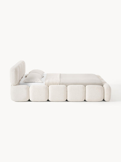 Quilted plush-loop bed