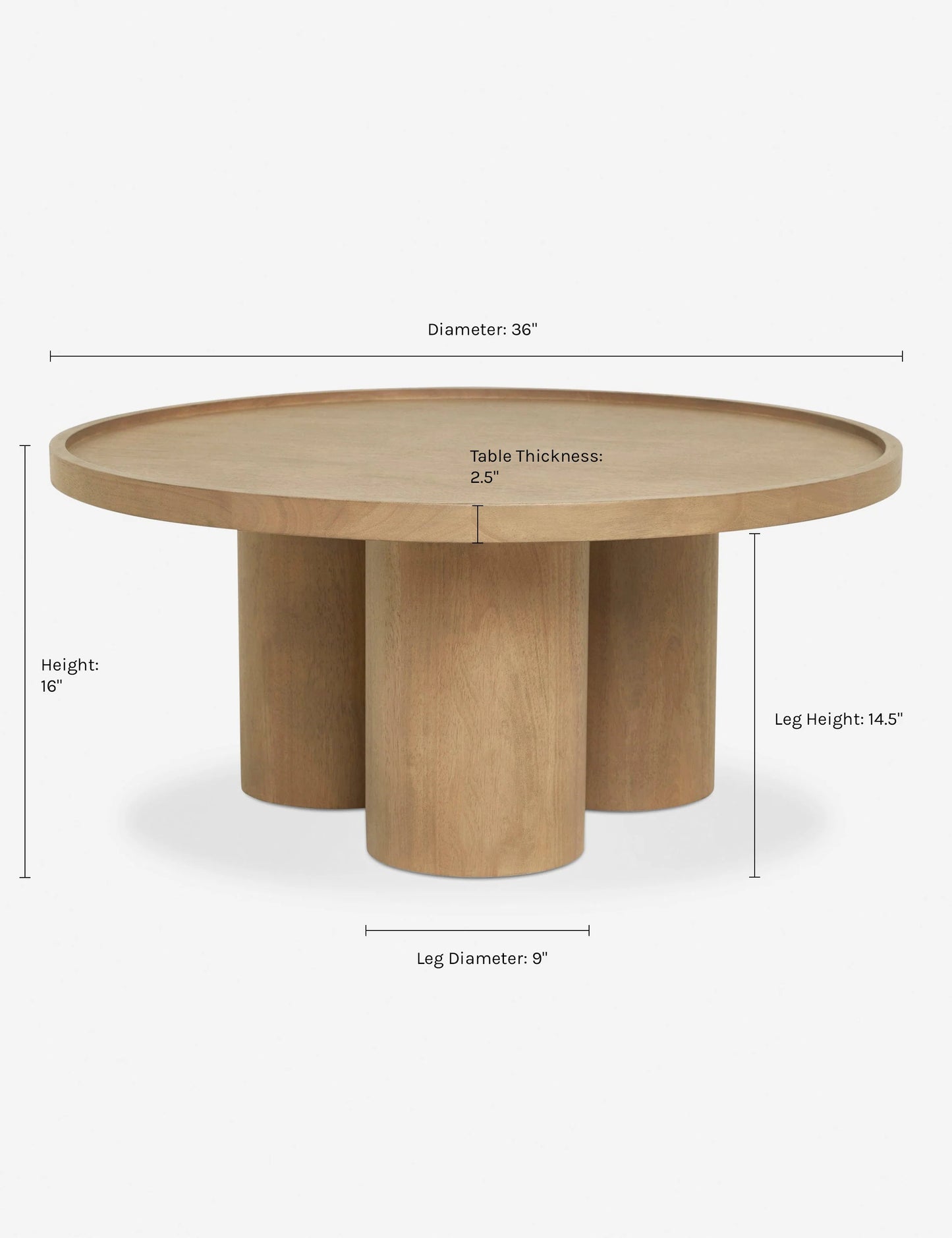 Delta Round Coffee Table Set - 2P