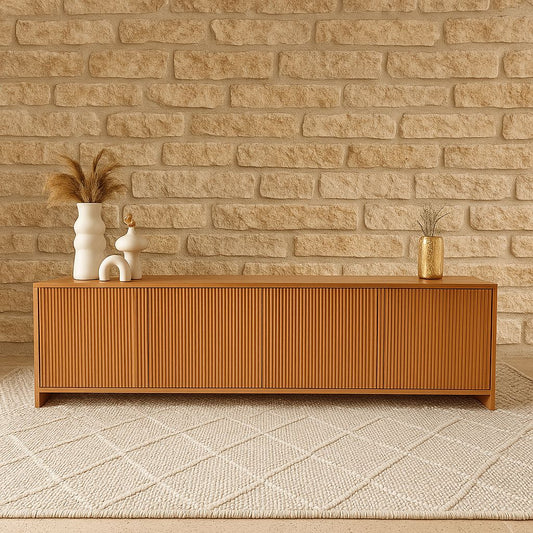 Fluted TV Unit