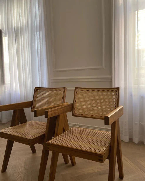 Rustic rattan chair
