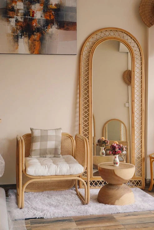 Spider Bamboo Mirror