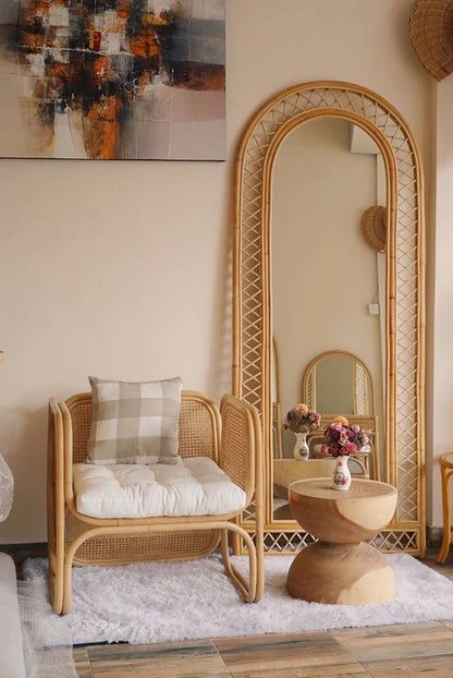 Spider Bamboo Mirror
