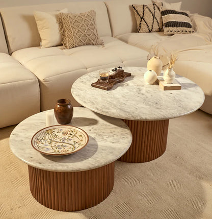 Landing Marble Coffee Table Set - 2P