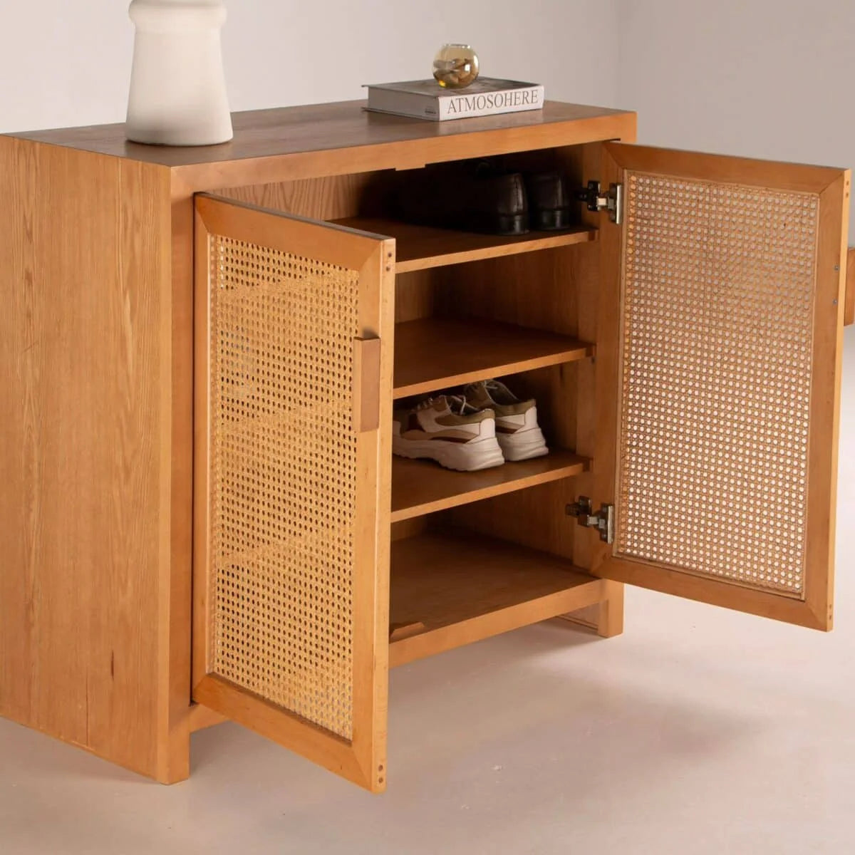 Rattan Shoe Storage