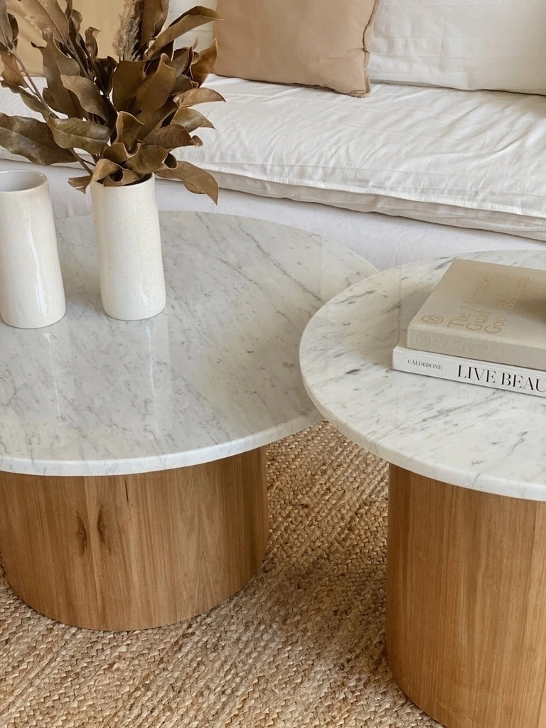 MARBLE DUO coffee table Set - 2P