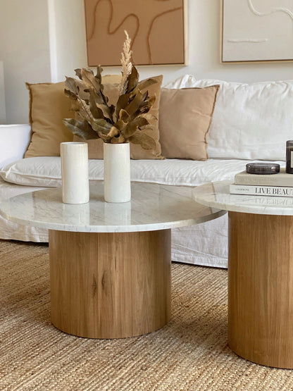 MARBLE DUO coffee table Set - 2P