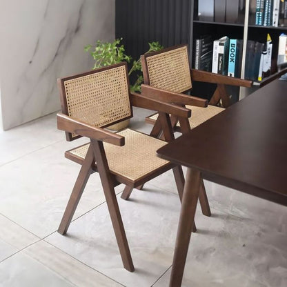 Rustic rattan chair