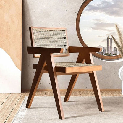 Rustic rattan chair