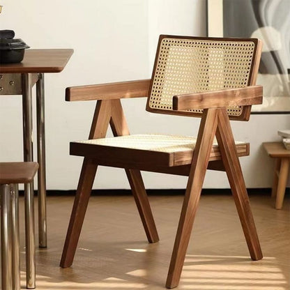 Rustic rattan chair