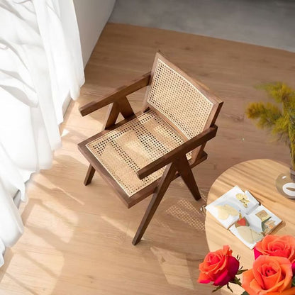 Rustic rattan chair