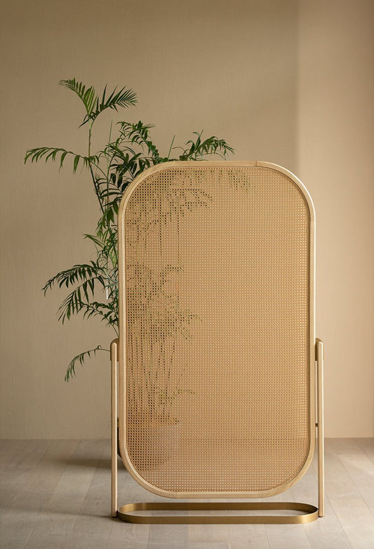 Single Rattan Partition