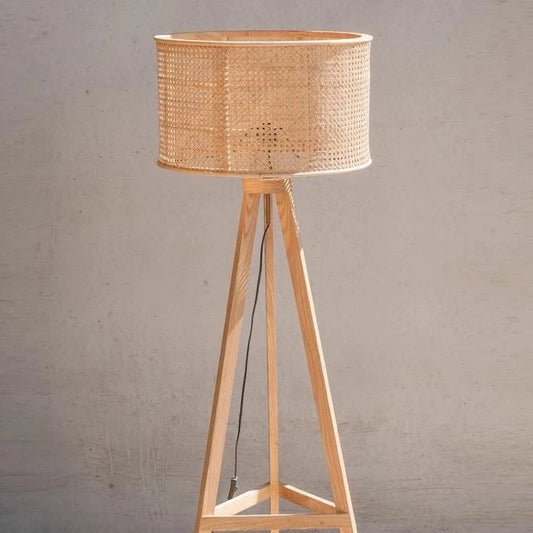 RATTAN FLOOR LAMP
